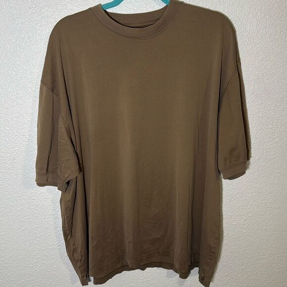 Tricots St Raphel- men's tan short sleeve t-shirt- 100% cotton- Size XXL - Picture 1 of 6